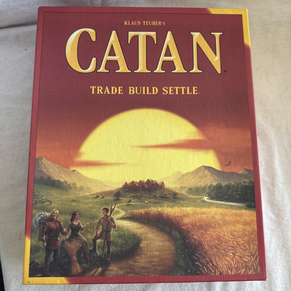 Settlers of Catan Board Game Trade Build Settle By Klaus Tuber COMPLETE